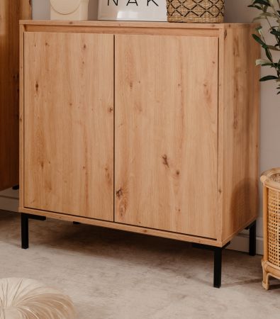 Kommode Korsika in Artisan Eiche Sideboard 81 x 87 cm