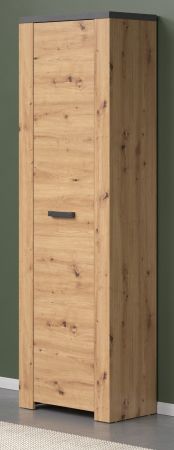 Garderobenschrank Follow in Artisan Eiche und Matera grau Flur Garderobe 62 x 199 cm