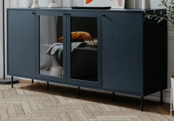 Sideboard Caracas in blau Wohn- und Esszimmer Kommode 180 x 90 cm