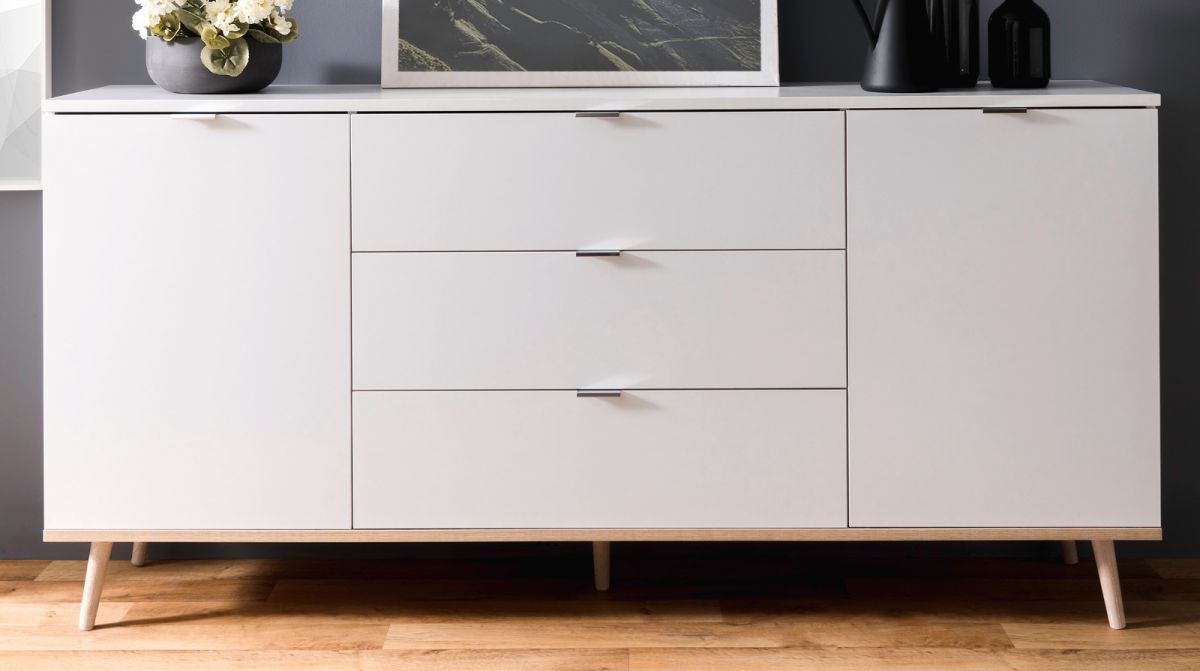 Sideboard G Teborg In Matt Wei X Cm